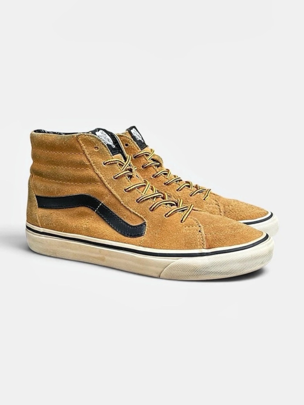 Vans Sk8-Hi Wheat Gold Suede High Top Sneakers Men 5.5/Women 7